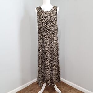Vintage 90s Ms Choice California Black Brown Dress